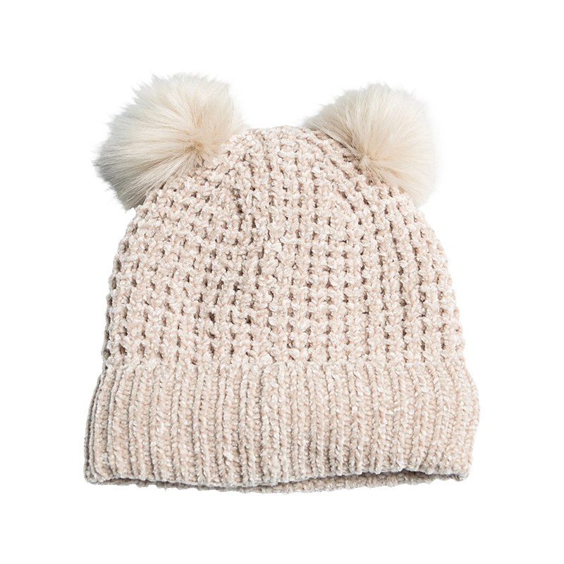 Vaffel Chenille Cuff Hat for barn